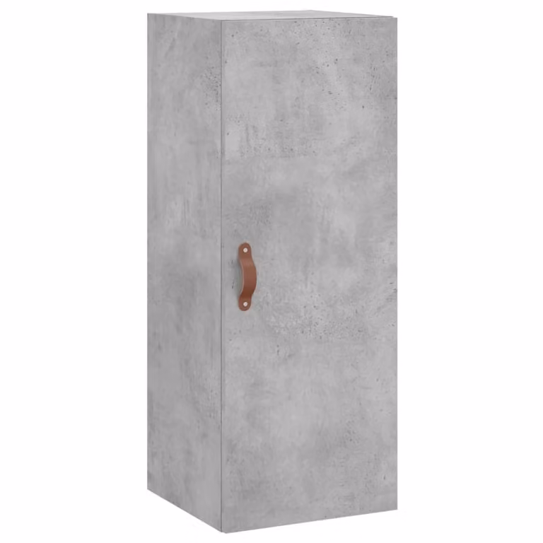 Mobile a Parete Grigio Cemento 34,5x34x90 cm
