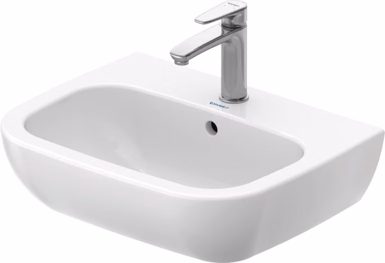 Duravit D-Code lavabo, avec trou pour robinetterie, avec trop-plein, 550x430x175mm, blanc brillant, 2310550000, 2310550000