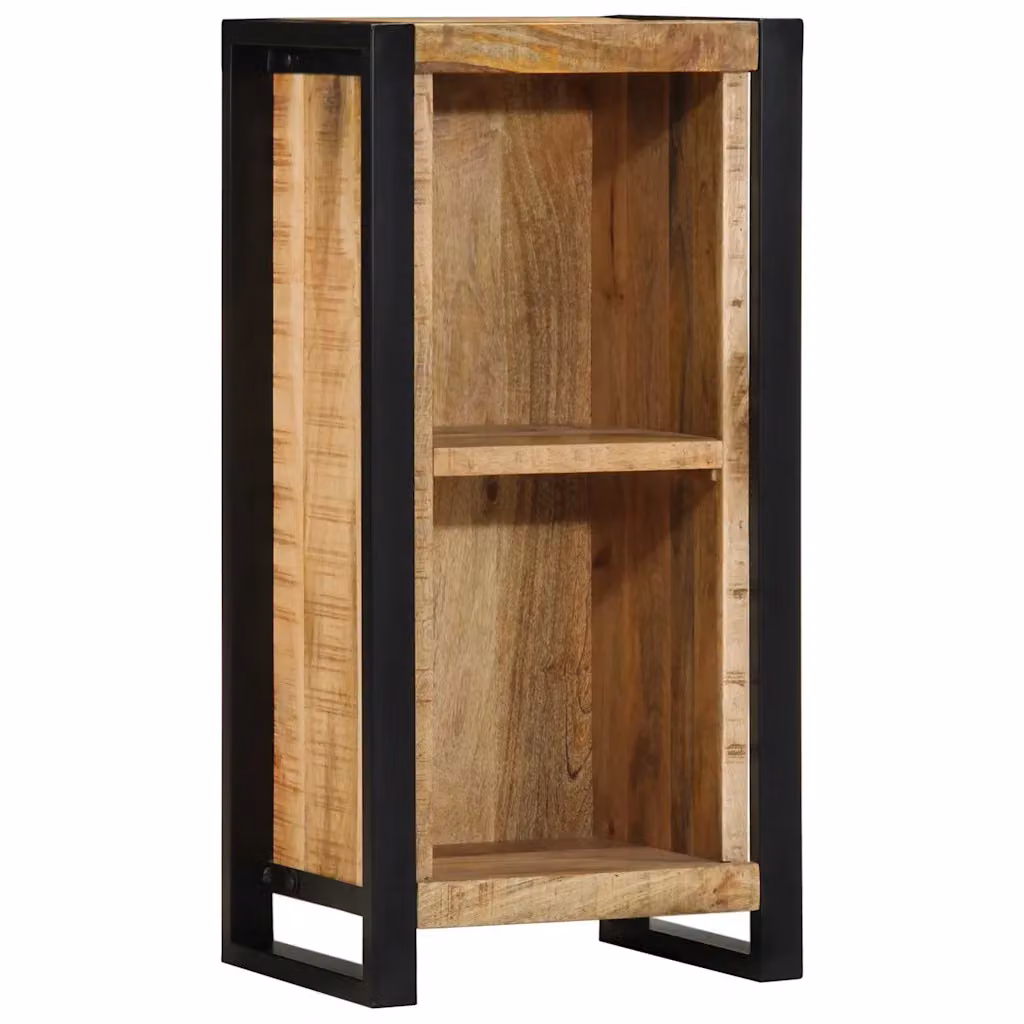 vidaXL Armadio da Notte in Legno di Mango Marrone L: 80 cm, P: 40 cm, H: 30 cm