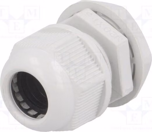 5 x Raccordi per cavi M20, grigi, modello RNMG20X1.5, passo 1,5, grado di protezione IP65, materiale: [specificare il materiale]