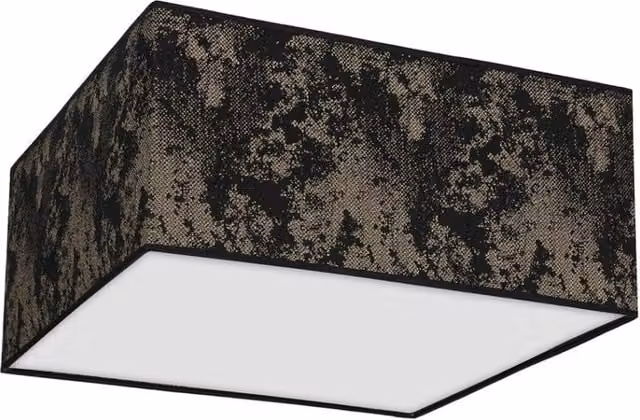 Plafoniera quadrata SATINO Milagro nera con 2xE27, L: 40 cm – 1