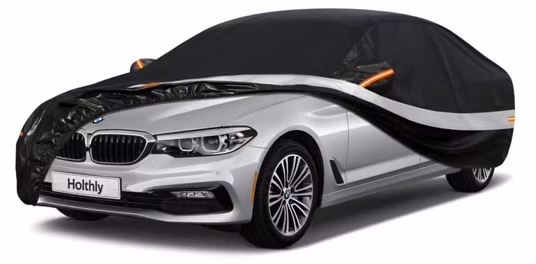 Copertura impermeabile per auto, compatibile con BMW Serie 5 (2010-2022), con 10 strati, ideale per la copertura completa in garage, protezione dalla polvere e dai raggi UV