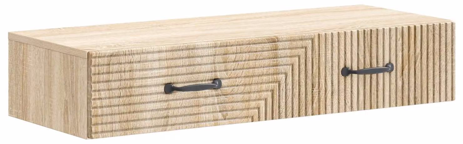 Tavolino da Parete Laterale Rovere Sonoma 87,5 x 34,5 x 17 cm