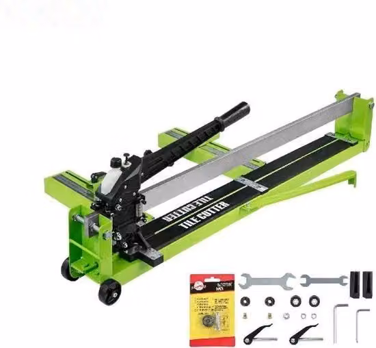 Taglierino manuale per piastrelle con laser infrarosso in acciaio, Larghezza: 80 cm, Verde