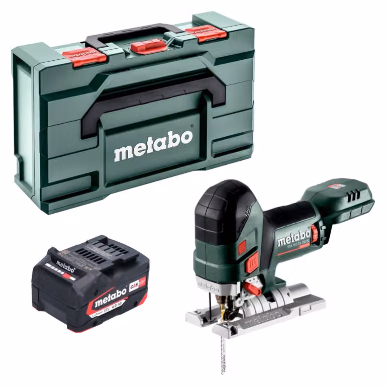 Sega a gattuccio a batteria Metabo STA 18 LTX 150 BL 18 V 150 mm Brushless + 1x batteria 4,0 Ah + Metabox - senza caricabatterie