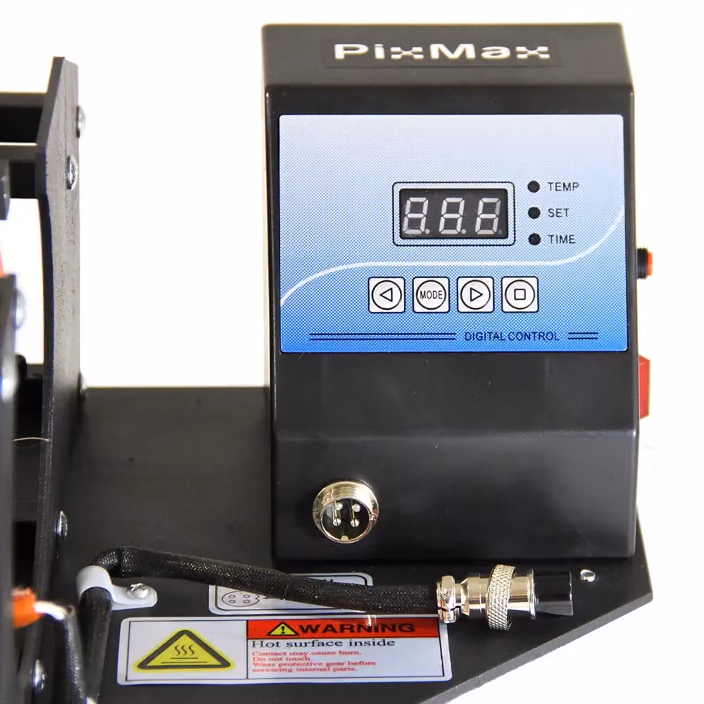 Pressa a caldo PIXMAX per la personalizzazione di tazze e bottiglie, colore nero, in metallo – 2