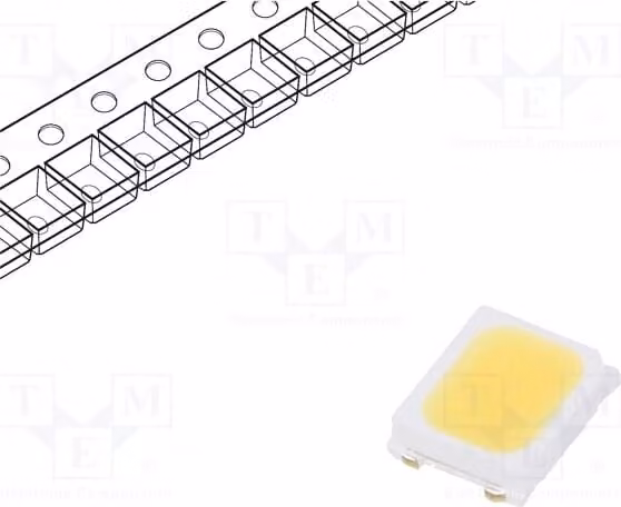 10 LED, 18-24 lm, angolo di emissione 120°, bianco freddo, 95 SMD, 60 mA, 5730, PLCC2, 2,8-3,4 V, RF-57QI57DS-FD-N-Y, L