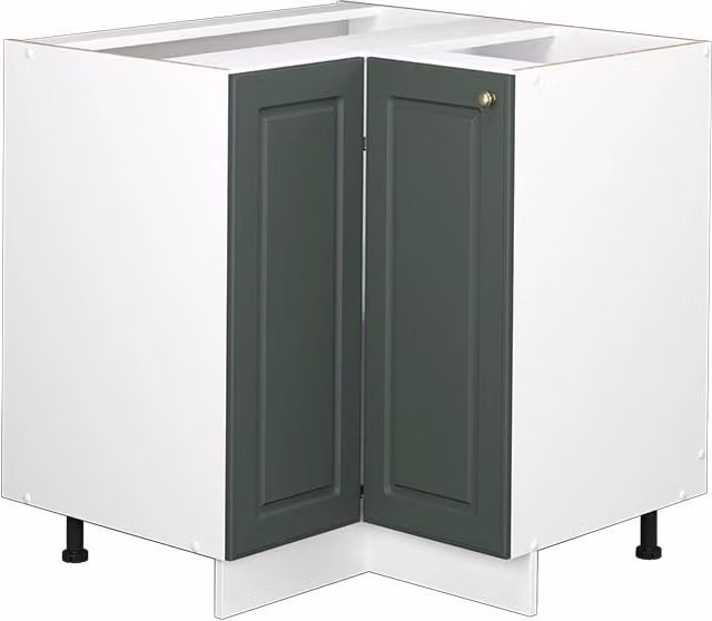 Mobile ad angolo cucina Fame-Line Verde-oro rustico/Bianco 80.5 cm senza piano di lavoro Vicco