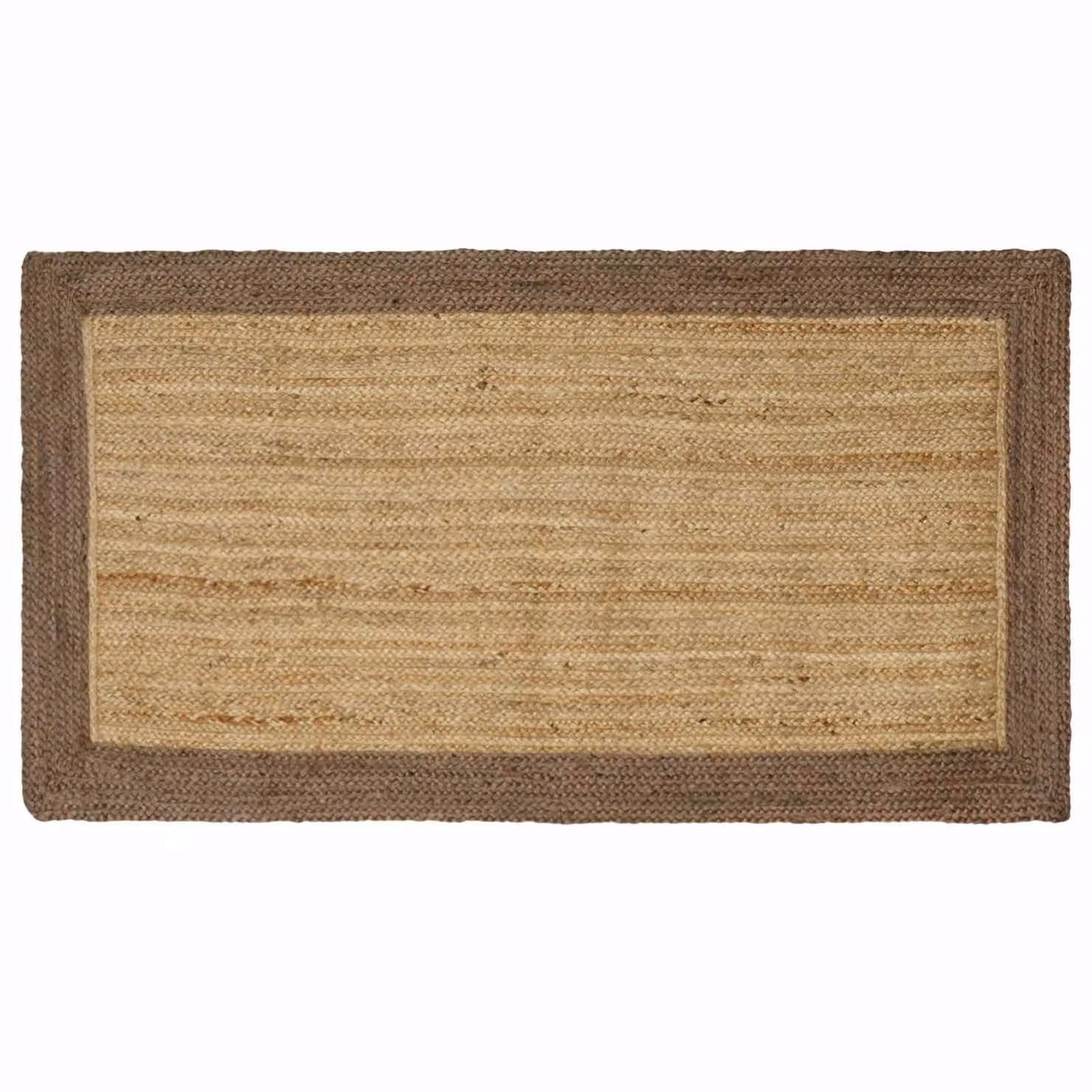 Tappeto da area moderno vidaXL in juta lavabile, colore grigio e beige, L: 200 cm, P: 100 cm
