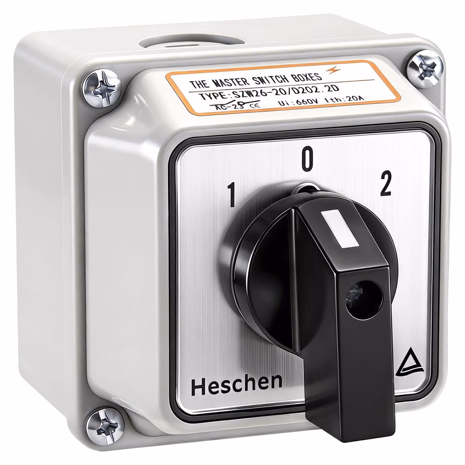 Interruttore rotativo universale, 660 V, 20 A, 3 posizioni, 8 connessioni,