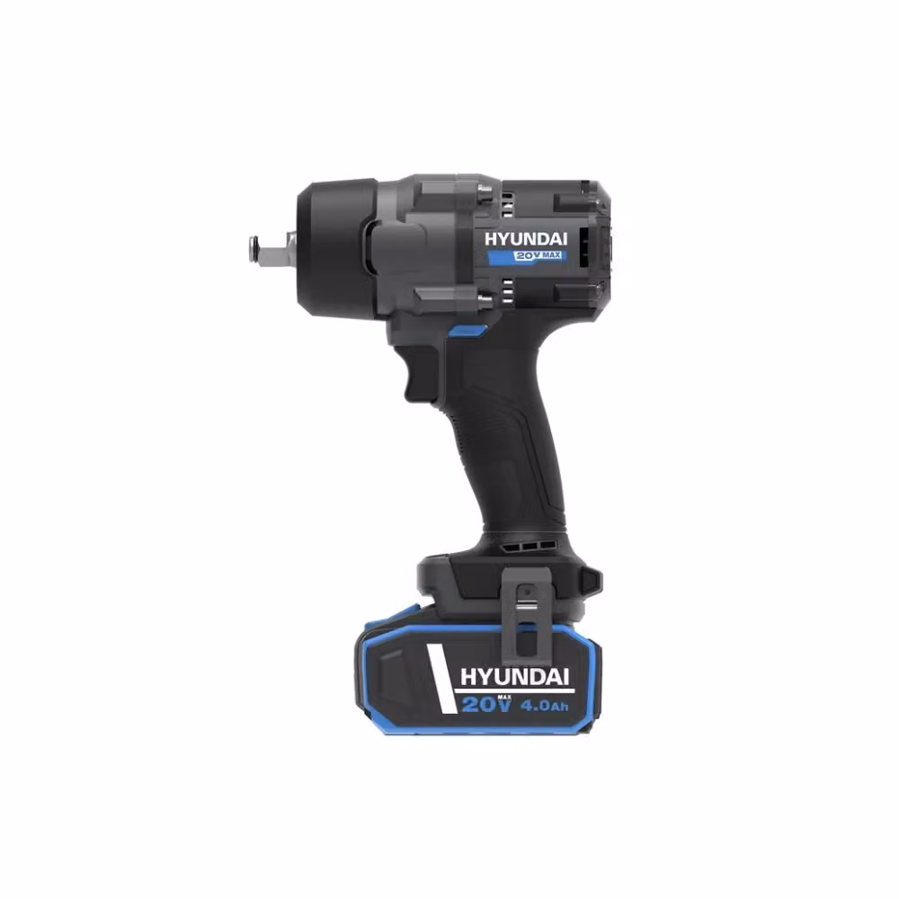 Avvitatore ad impulsi Hyundai IW20X-700 con quadro da 1/2 pollici, motore brushless, 700Nm, batteria ricaricabile 20V, colore nero – 2