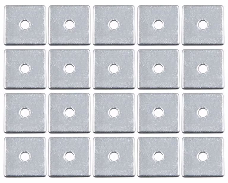 20 rondelle quadrate M3 x 16 x 1 mm, acciaio inossidabile 304
