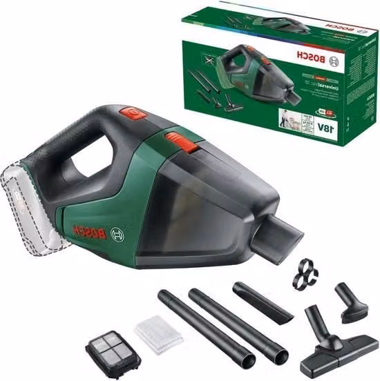 Aspirapolvere universale Bosch 18 V ricaricabile per casa e giardino in verde