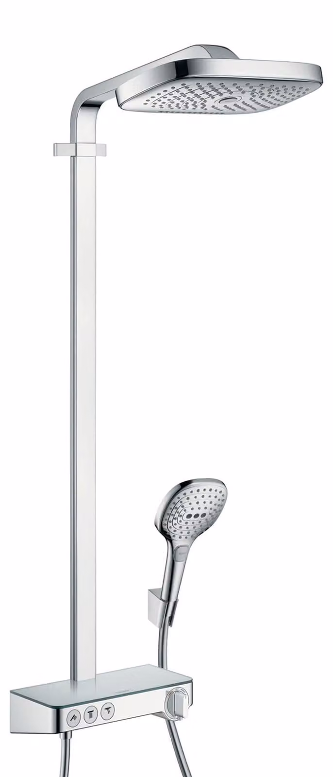 Sistema doccia Raindance Select E 300, 4 getti, cromato