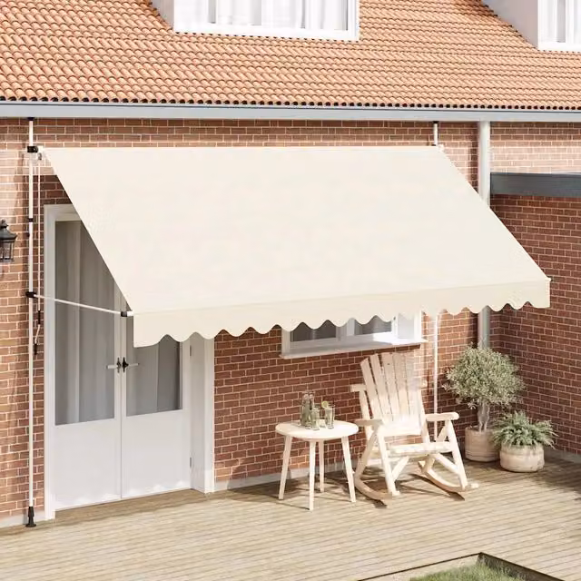 Tenda da Sole Retrattile Manuale 400 cm Crema