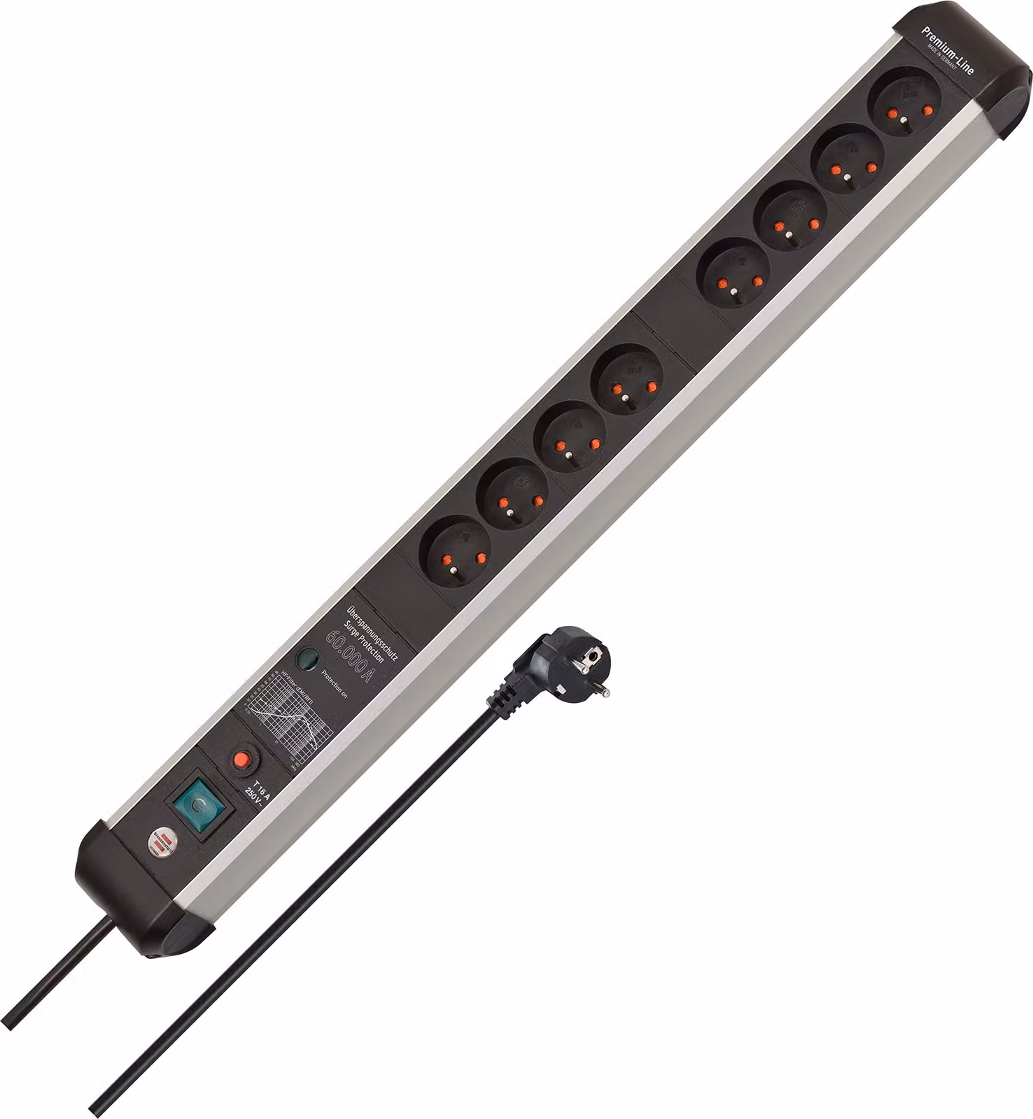 brennenstuhl Premium-Protect-Line 60.000A 8 prese di corrente 3m; 1391014800
