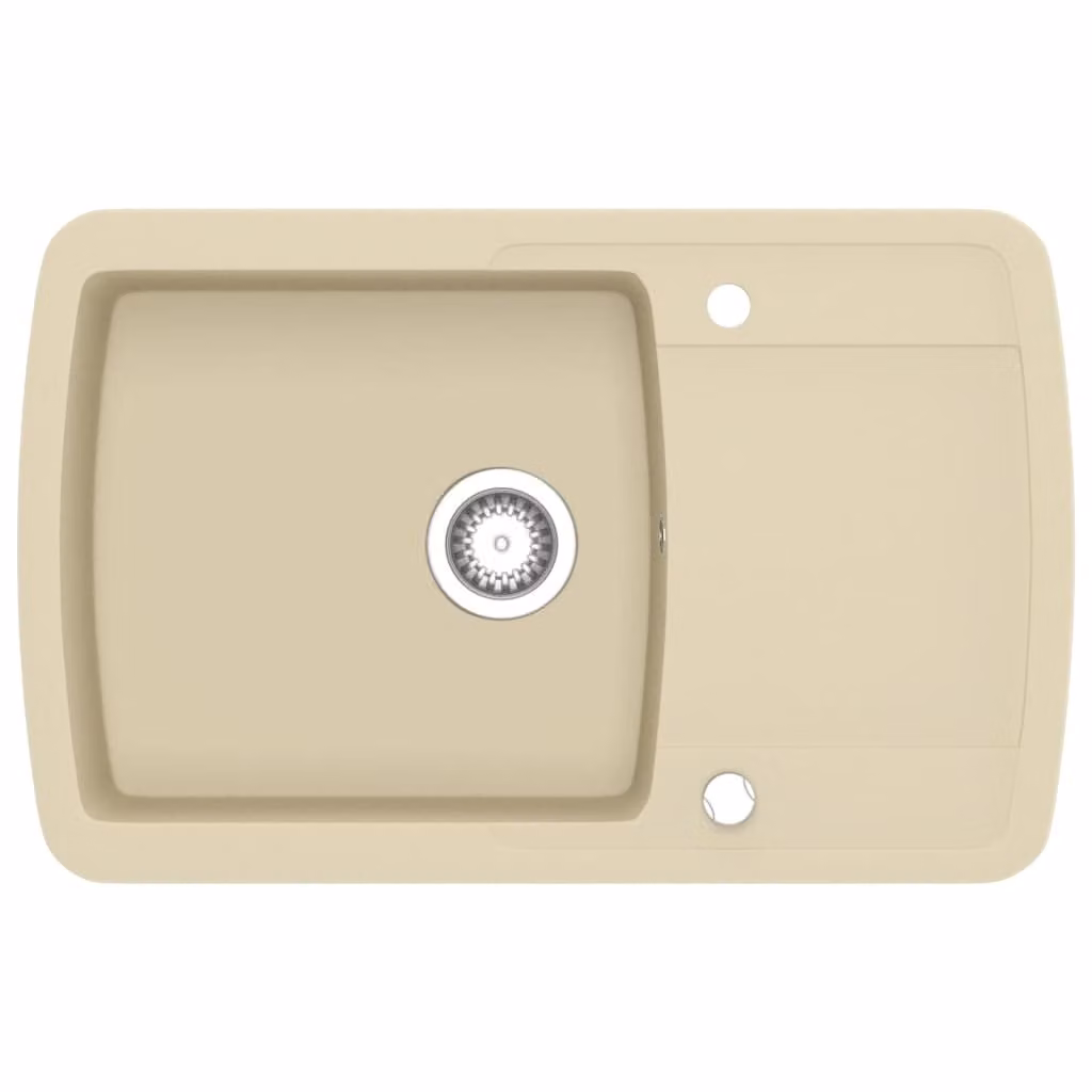 Lavello da Cucina in Granito Vasca Singola Beige