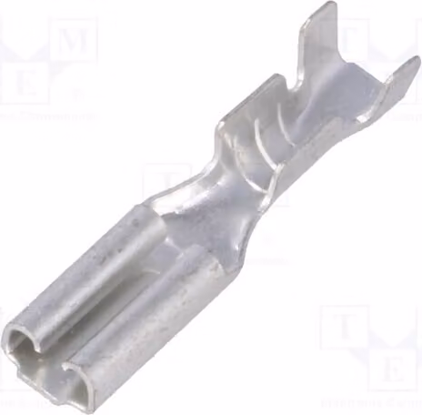 100 connettori: piatti, per cavi a filo singolo, sezione 0,2÷0,5 mm², lunghezza 2,8 mm, 0,5 mm, non isolati (modello ST-001/1), isolati (disponibili)