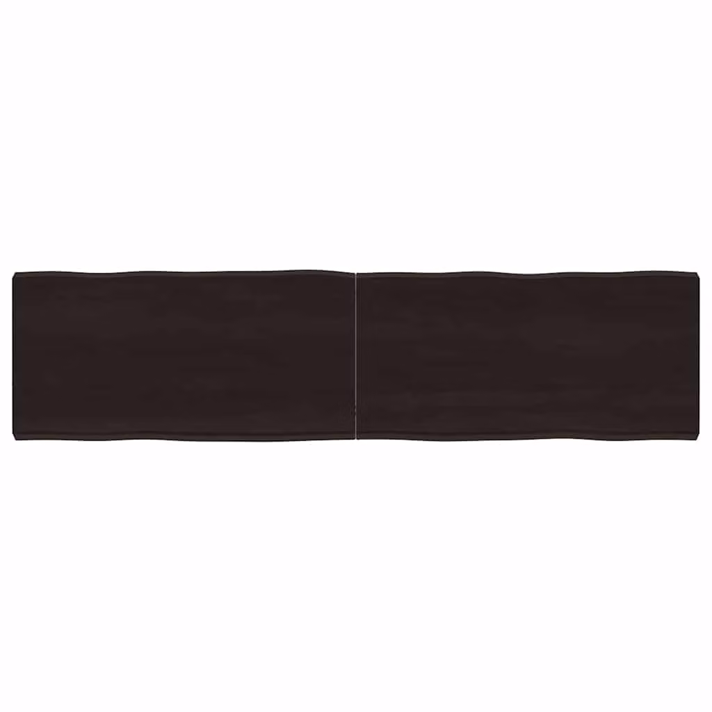 Piano Tavolo in Rovere con Bordo Naturale vidaXL, Marrone, L: 160 cm, P: 40 cm, H: 25,6 cm