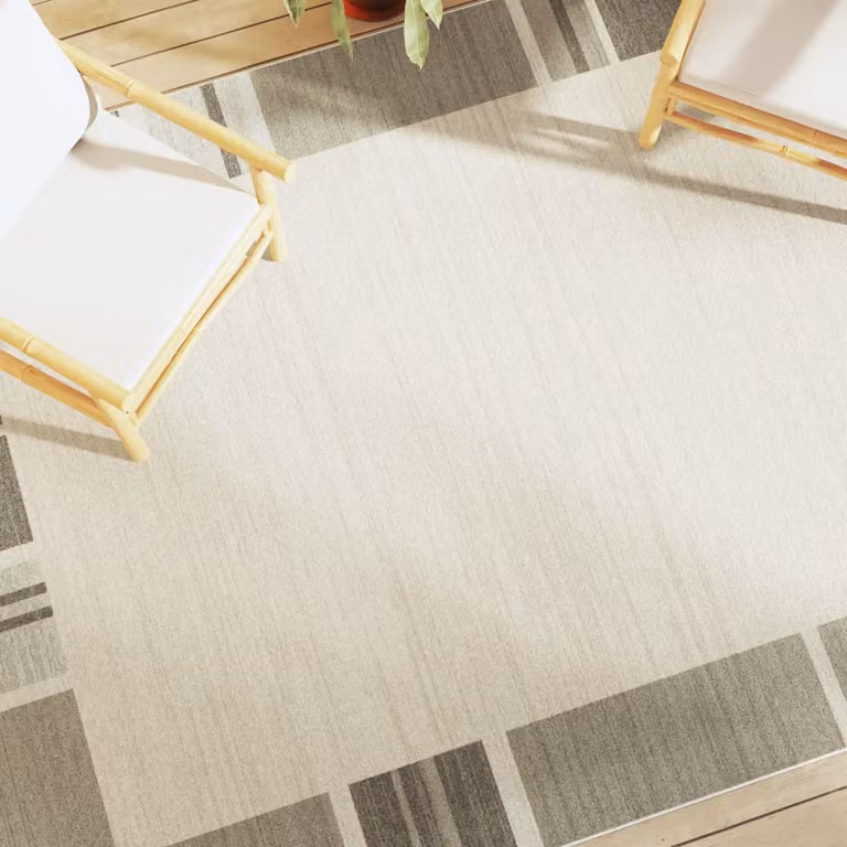 vidaXL Tappeto Moderno Geometrico Multicolore in Poliestere per Interni ed Esterni L: 190 cm, P: 300 cm