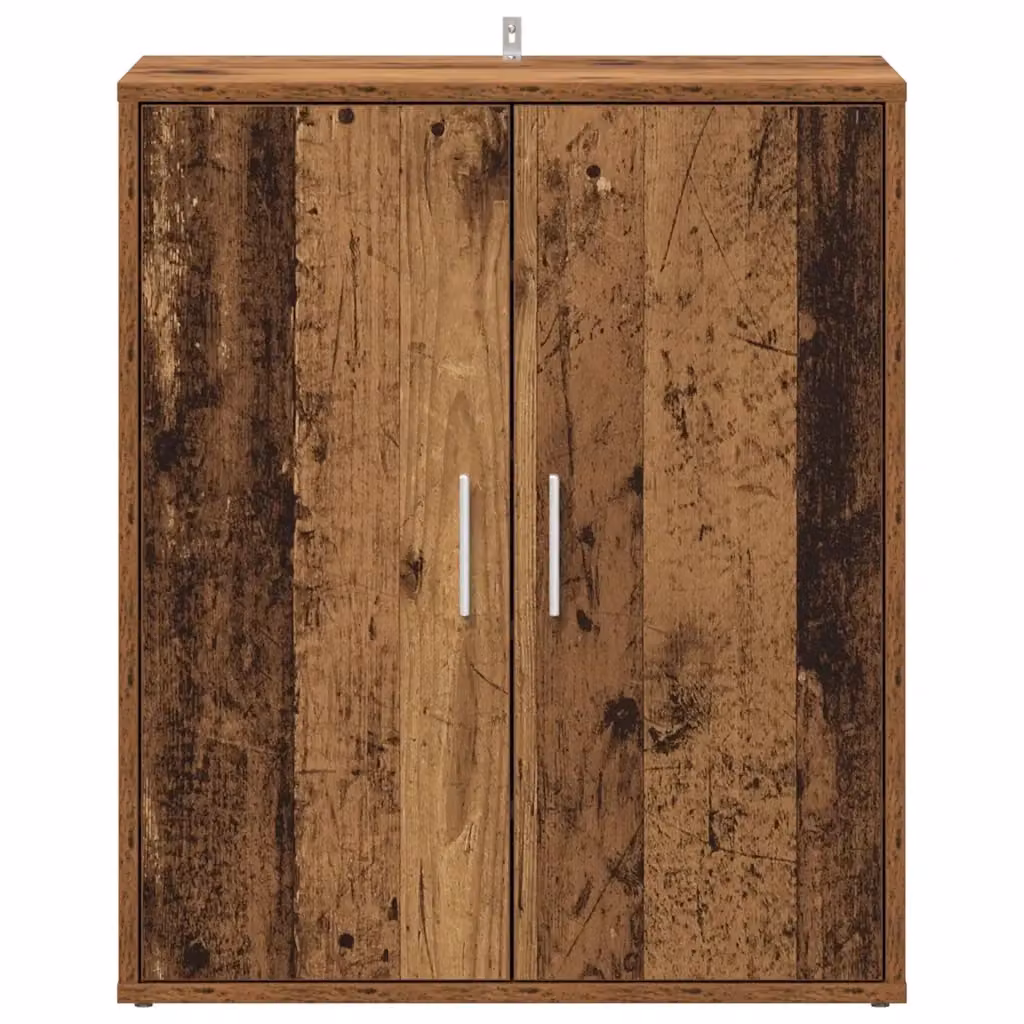 Scarpiera moderna HELLOSHOP26 in legno composito marrone con ante a battente e ripiani interni, L: 60 cm, P: 35 cm, H: 70 cm – 2