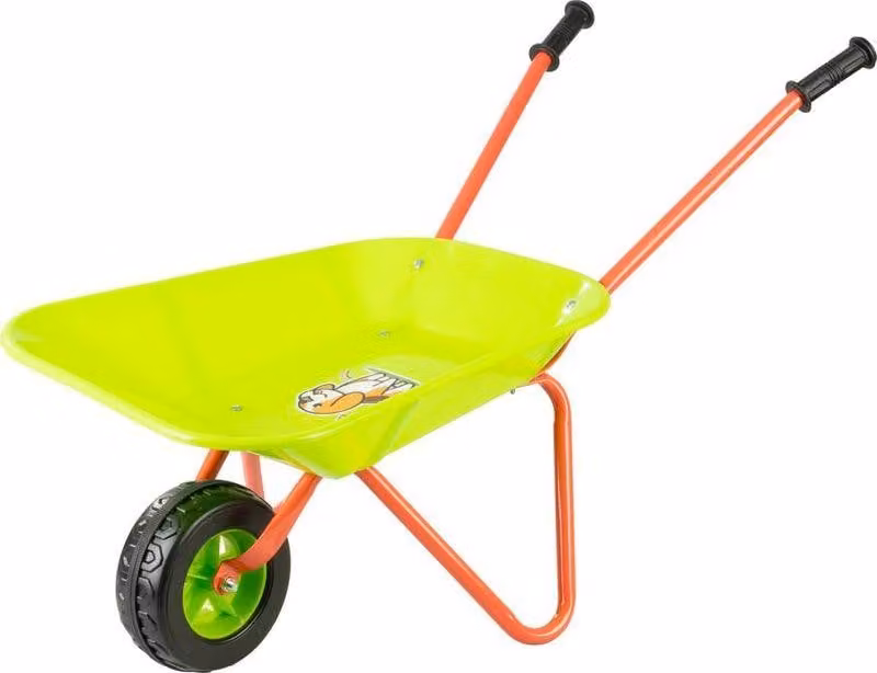 Carriola Strend Pro, 76x38x43 cm, per bambini, verde, vasca in plastica