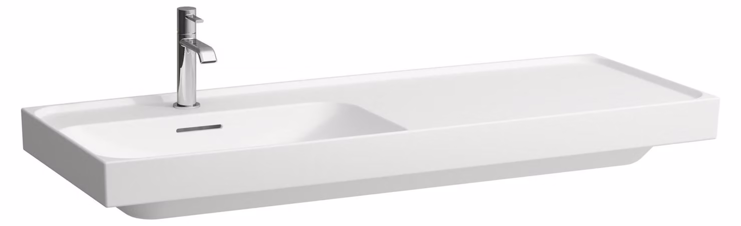 LAUFEN MEDA lavabo, encastrable, tablette à droite, 1200x460mm, 3 trous pour robinet, avec trop-plein, H8171107571081, H8171107571081