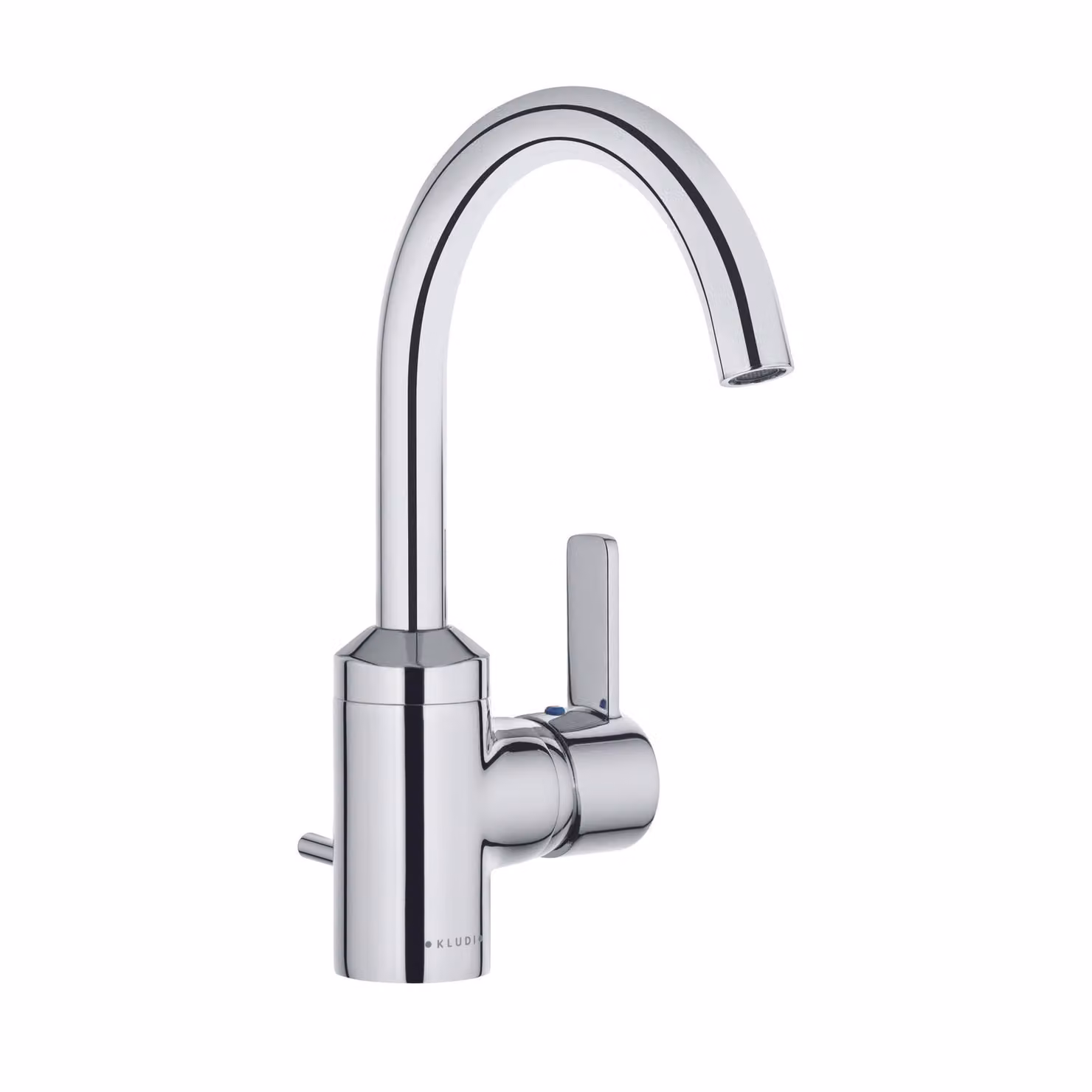 Kludi ZENTA miscelatore monocomando per lavabo con bocca alta n. 382550 cromato