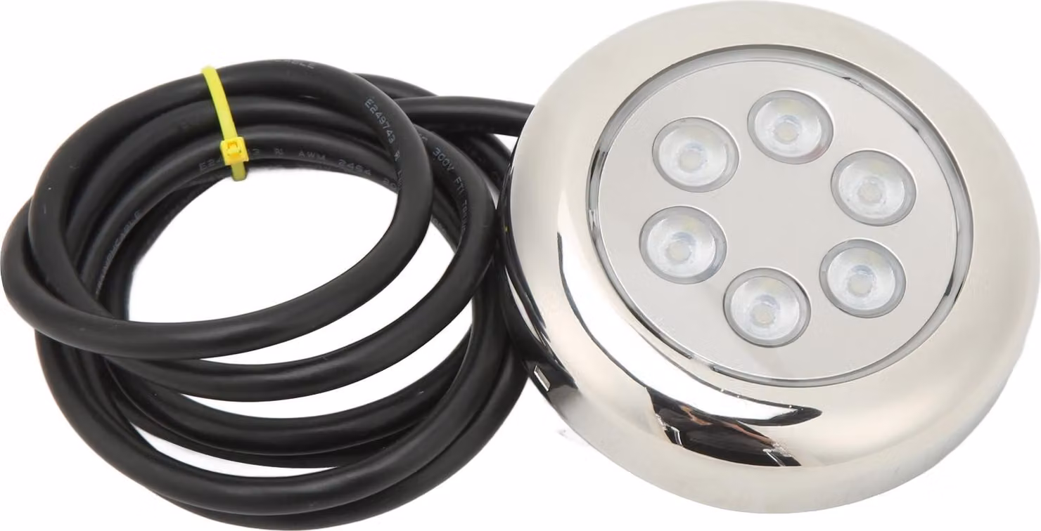 3,5 pollici LED luce subacquea superficie IP68 impermeabile 12V -24VDC per Yacht Marine Boat Bianco 4w