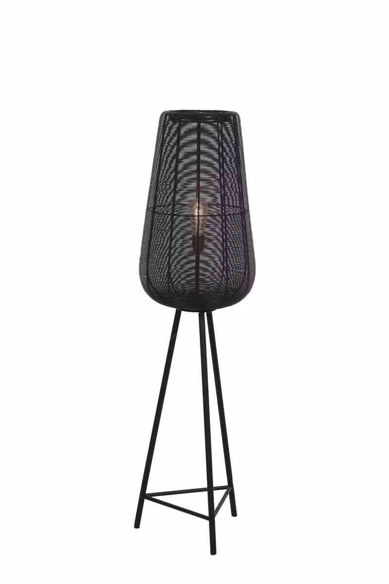 Lampada da terra - nero - ADETA - metallo - lampada a treppiede - E27 - 8257712 - Light & Living