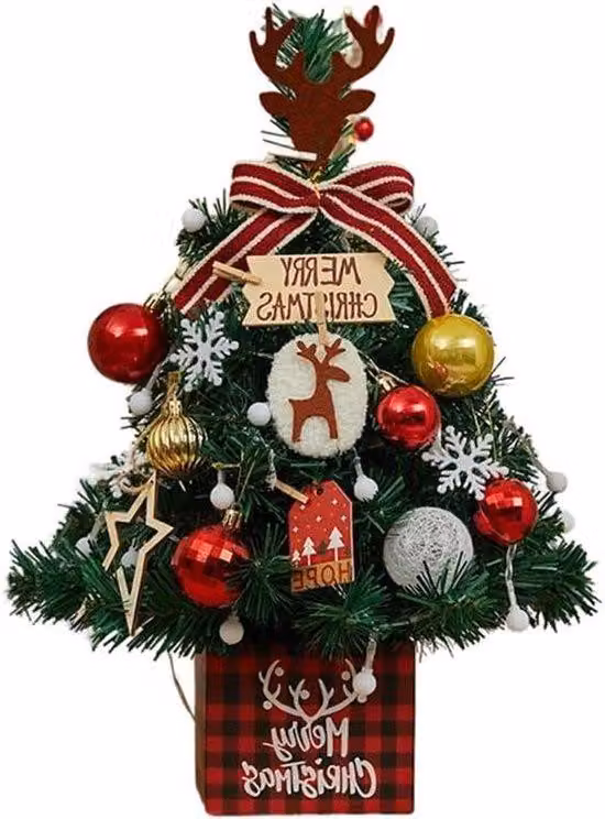 Piccolo albero di Natale da 50 cm con luci
