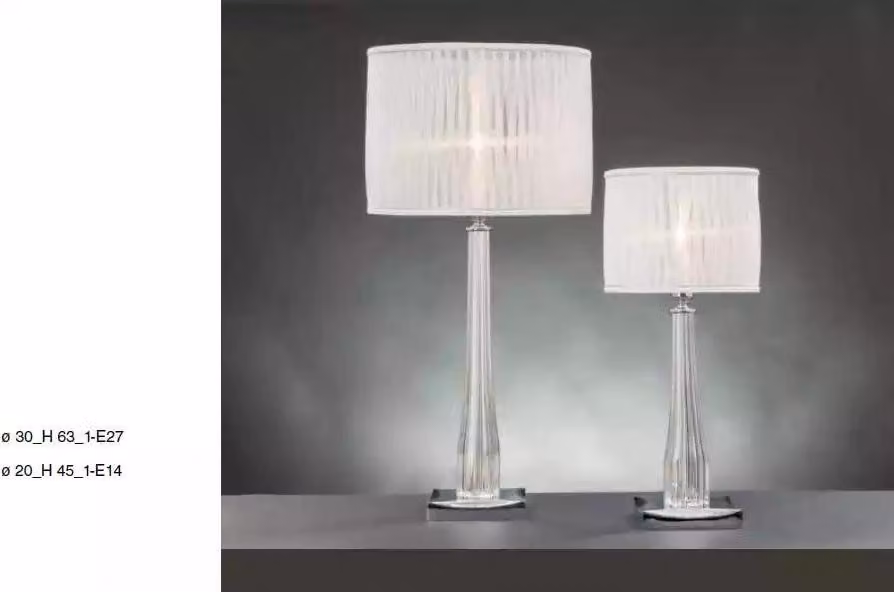 Luxuriöse klassische Nachttischlampe Tischlampe Weiß Tischbeleuchtung