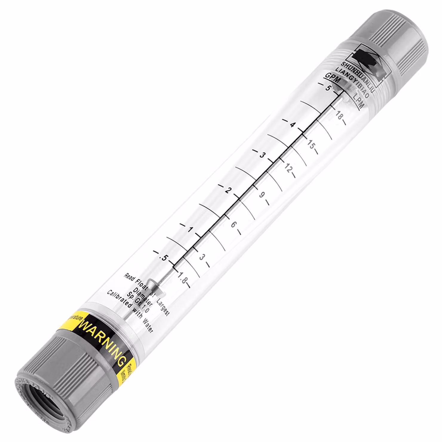 Misuratore di portata per condutture liquide Misuratore di portata 0,5-5 GPM / 1,8-18 LPM