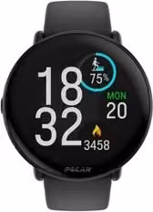 Smartwatch Polar Ignite 3 con display AMOLED, colore Night Black, diametro 43 mm