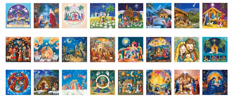 Calendario dell'Avvento con puzzle - Natività
