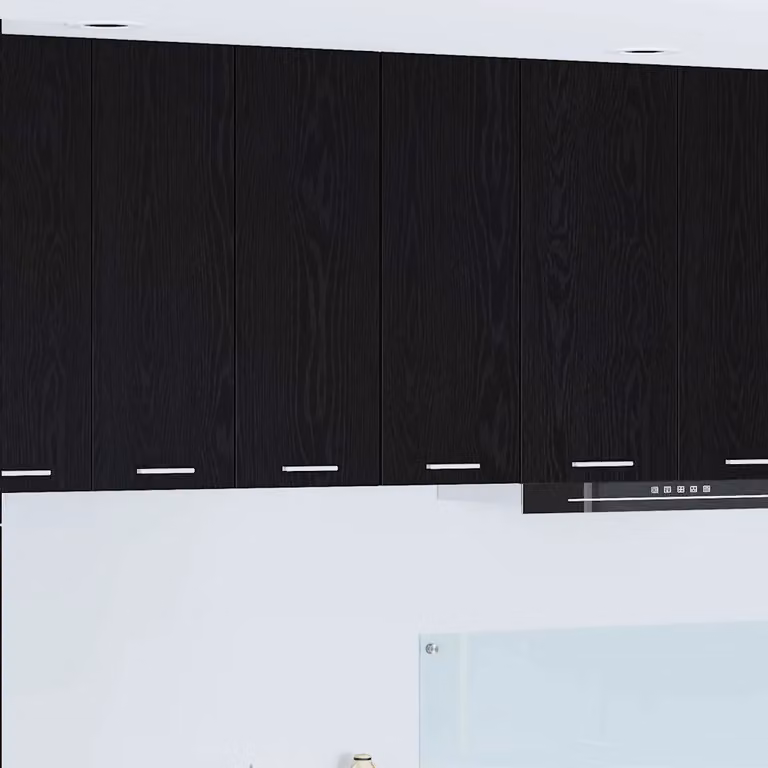 vidaXL Armadio pensile da cucina moderno in MDF, Nero e Bianco, L 30 cm x P 31 cm x H 80 cm