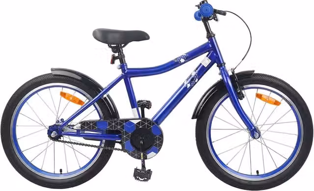 Bicicletta per bambini vidaXL da 20 pollici in metallo e gomma, colore blu