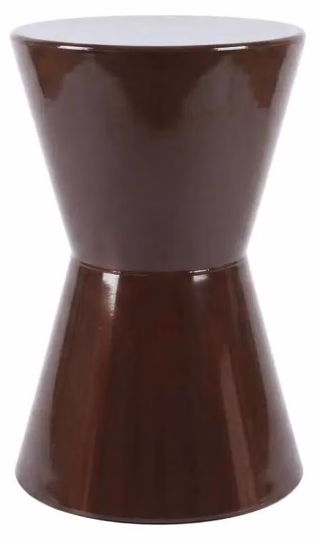 Panca/sgabello ausiliario Roger Stolik, dimensioni 29,5 x 29,5 x 45 cm, colore marrone cioccolato