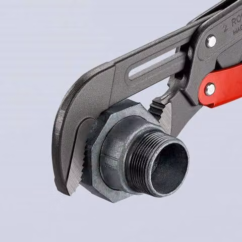 Giratubi Knipex con ganasce ad S e regolazione rapida in acciaio al cromo vanadio, lunghezza 560 mm – 2