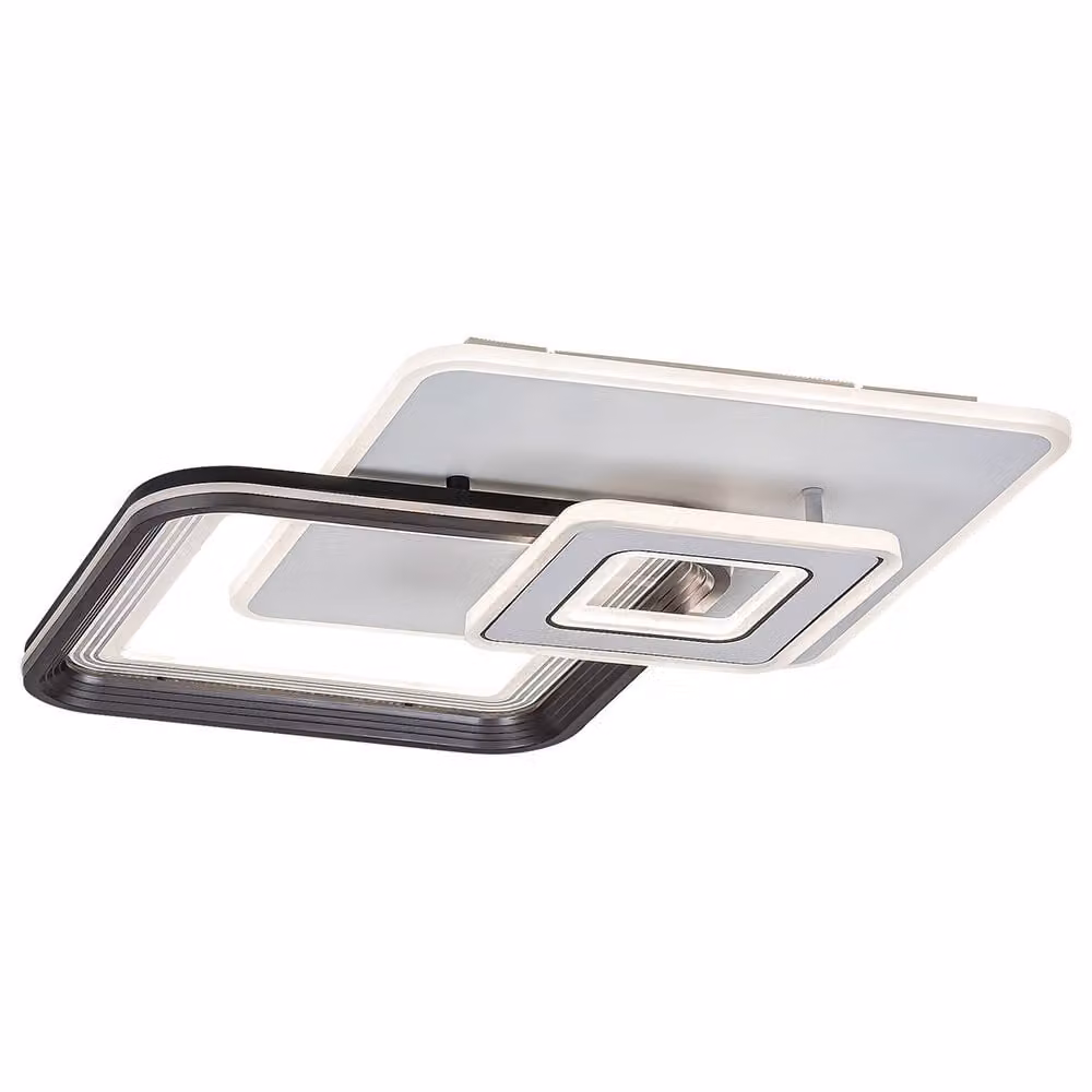 Lampada da soffitto a LED con telecomando LED 48W colore cenere 2937 Stregobor Rabalux