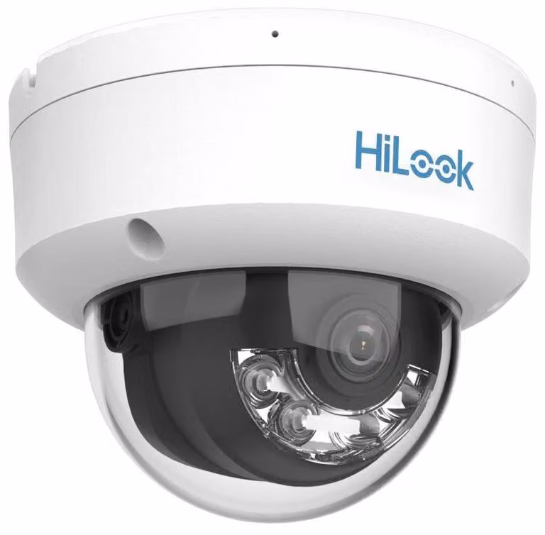 HiLook Powered by HIKVISION / IPC-D149HA-LU / Dome / 4Mpix / 2,8mm / Smart Hybrid Light / ColorVu / MD2.0 / IP67 + IK08 / IR 30m