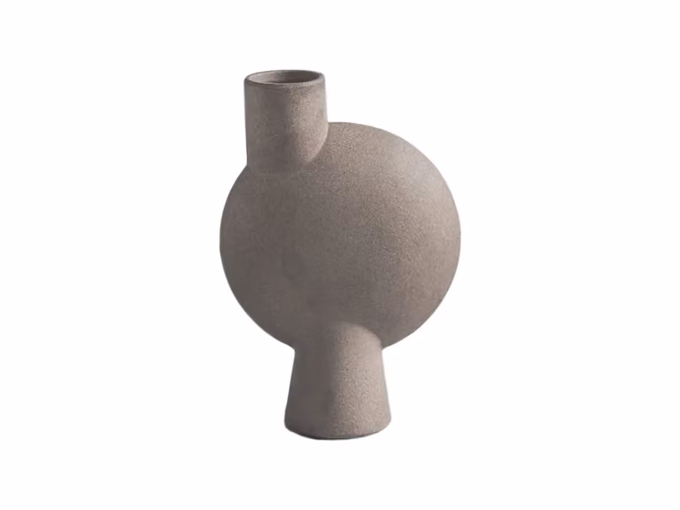 Sphere Vaso Bubl - Medio, Tortora