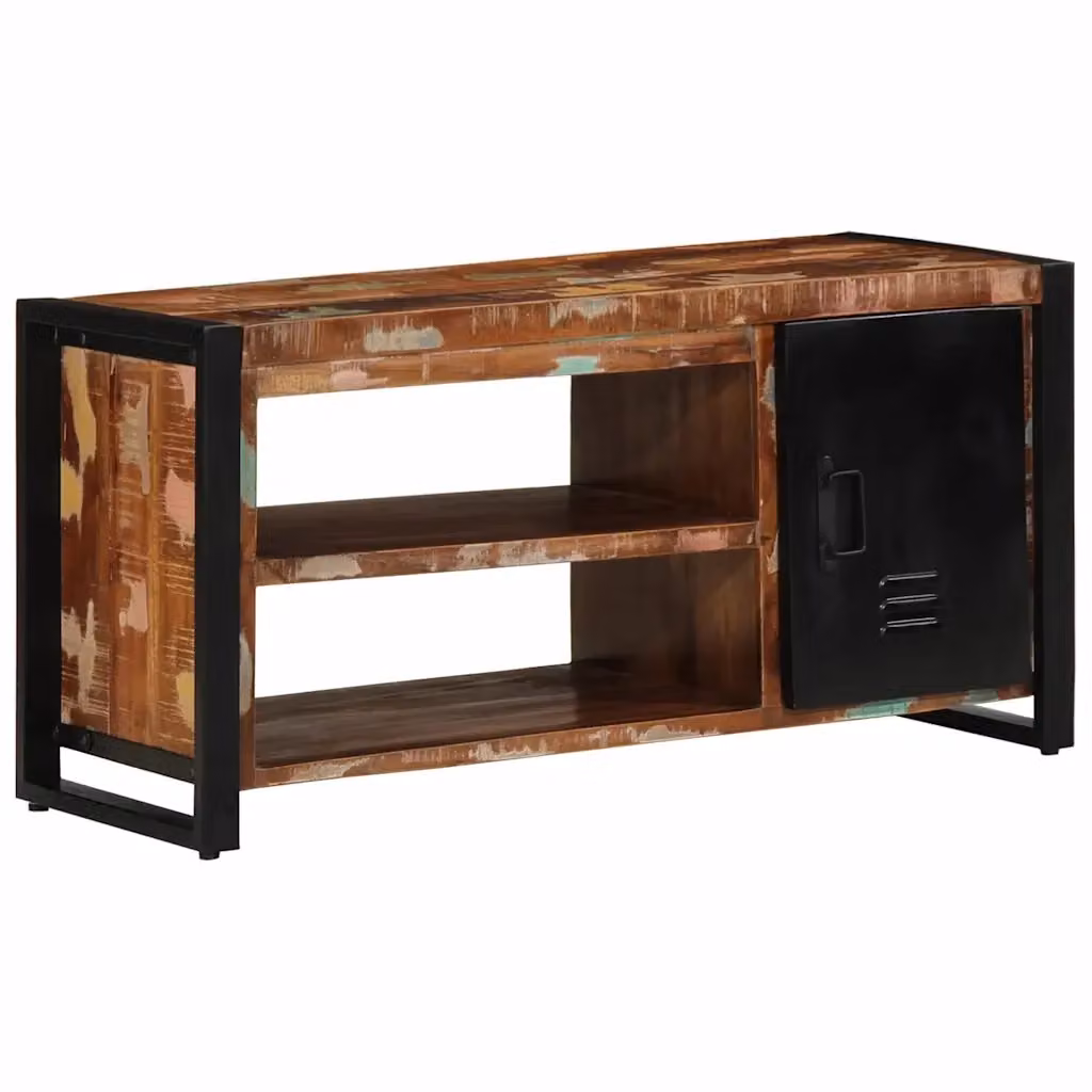 Panca porta scarpe vidaXL in legno multicolore L: 100 cm, P: 40 cm, H: 50 cm – 2
