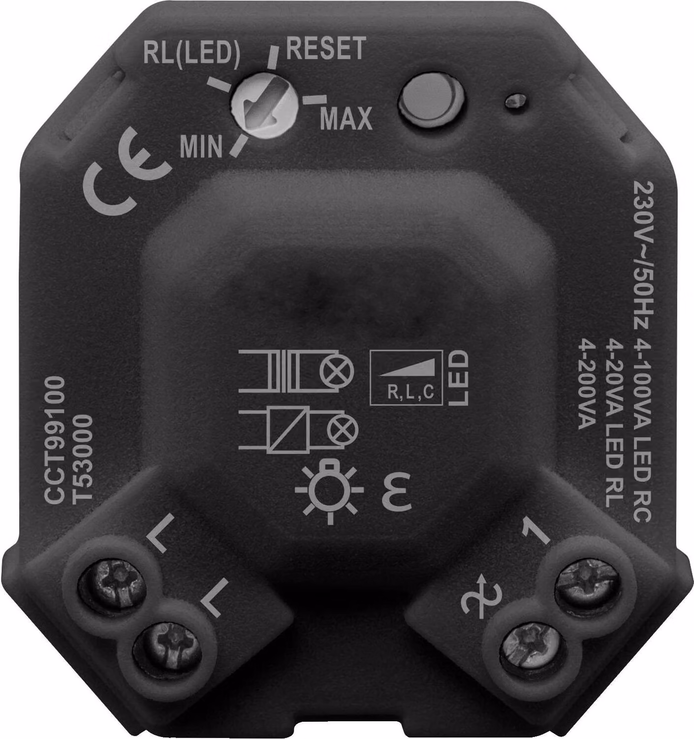 Dimmer Schneider Electric CCT99100 Unica Modulo LED universale nero