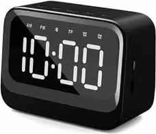 Sveglia Bluetooth Ricaricabile Explore Scientific Black BCC1007