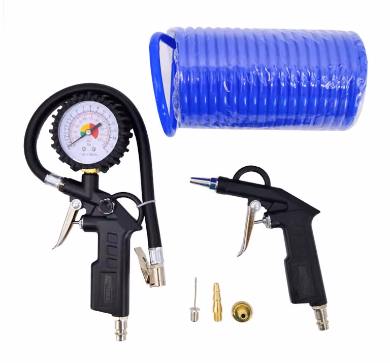 Awtools Set di accessori pneumatici con gonfiatore e pistola di soffiaggio
