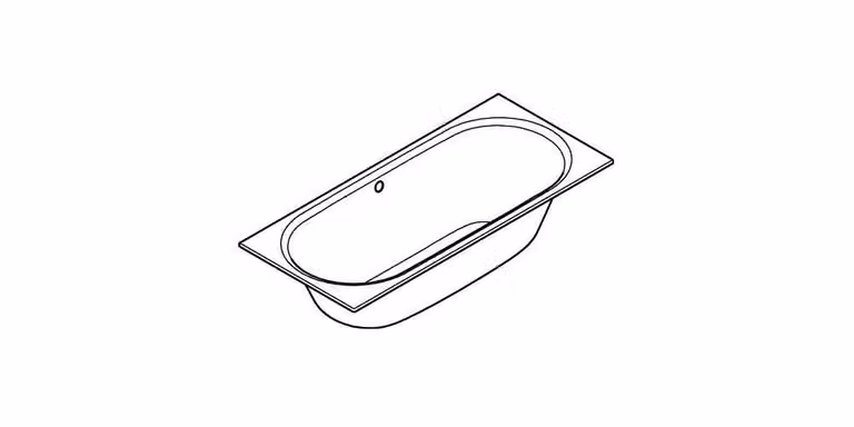 Grohe Essence - Vasca da bagno 1800x800 mm, bianco alpino 39617000