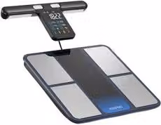 Bilancia intelligente Renpho Morphoscan per analisi corporea con Bluetooth, display digitale e controllo tramite App, colore Grey e Black – 1