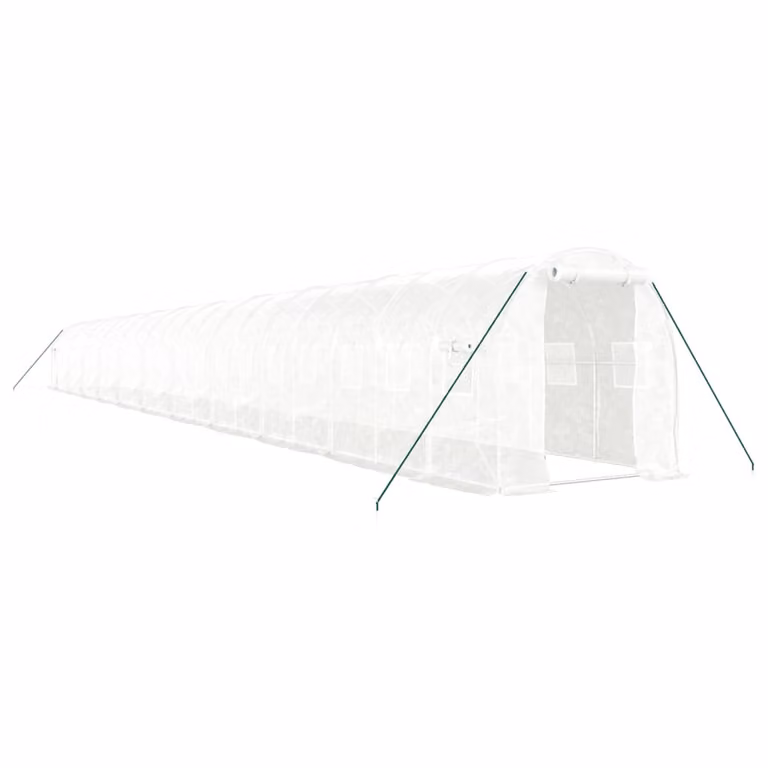Serra con Telaio in Acciaio Bianco 44 m² 22x2x2 m