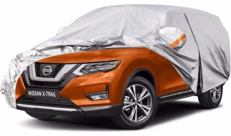 Copertura impermeabile e traspirante per auto, compatibile con Nissan X-Trail (dal 2001 al 2025), colore argento